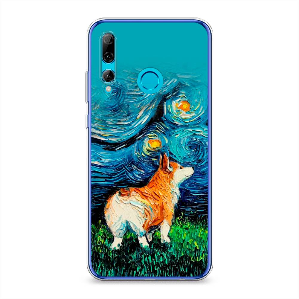 

Чехол на Honor 10i "Корги звёздная ночь", Коричневый;белый;зеленый, 69250-1