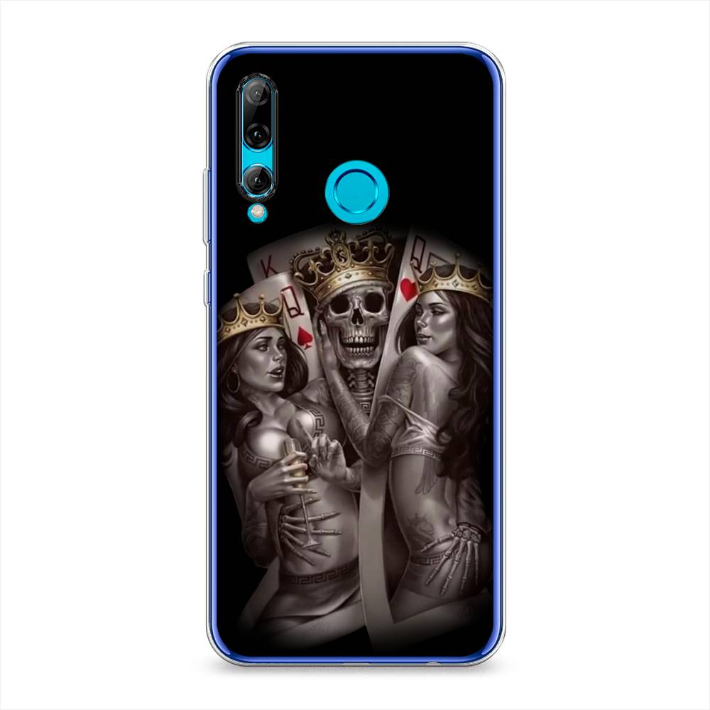 

Чехол на Honor 10i "Карты король и королевы", Серый;желтый, 69250-6