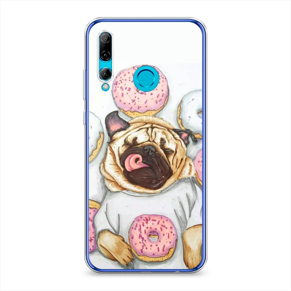 

Чехол на Honor 10i "Счастливый мопс", Розовый;бежевый;коричневый, 69250-1