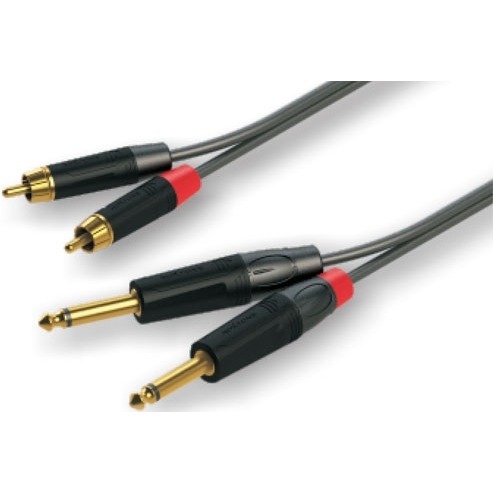 Кабель аудио 2xJack - 2xRCA Roxtone GPTC200/6 6.0m