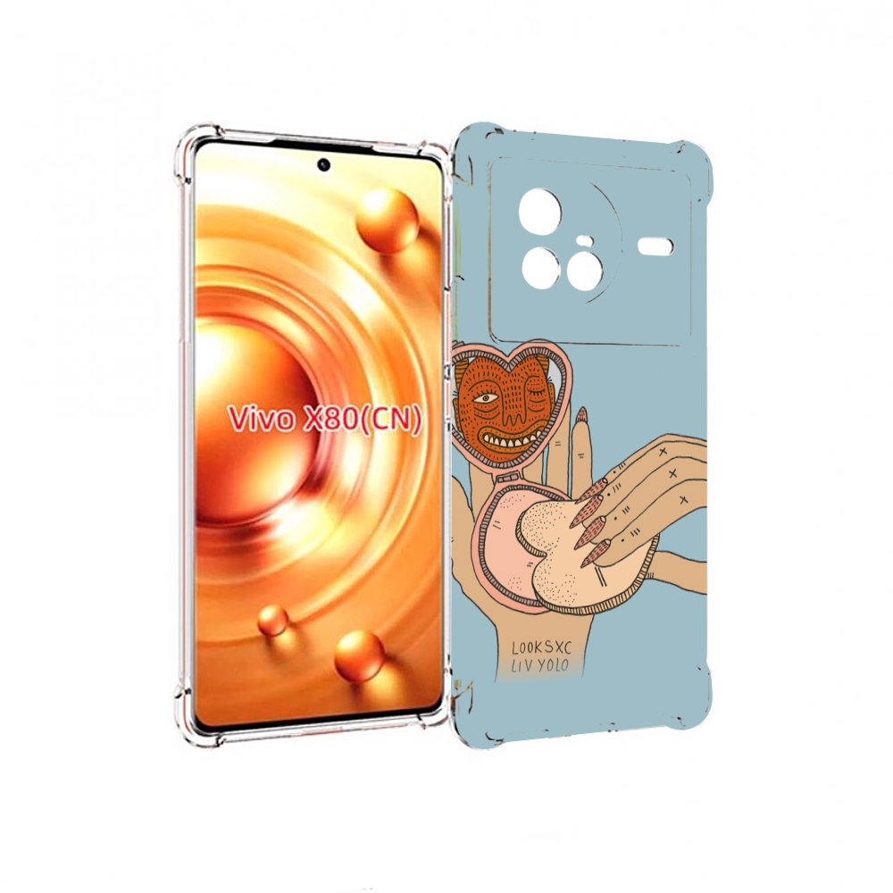 

Чехол Mypads Макияж Картинка Женский Для Vivo X80, Прозрачный, Tocco