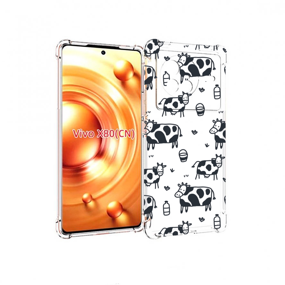 

Чехол Mypads Маленькие-Коровки Для Vivo X80, Прозрачный, Tocco