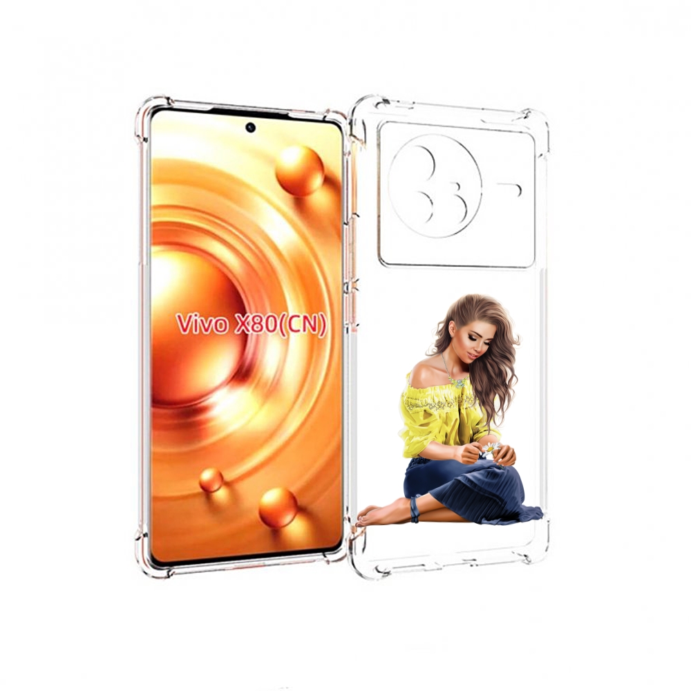 

Чехол Mypads Миленькая-Девочка Женский Для Vivo X80, Прозрачный, Tocco