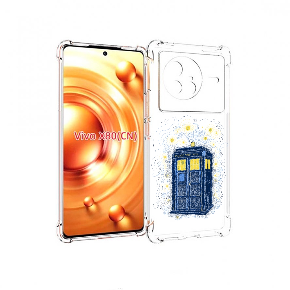 

Чехол Mypads Будка Рисунок Для Vivo X80, Прозрачный, Tocco