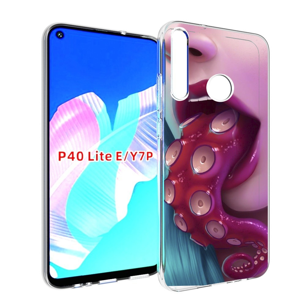 

Чехол бампер MyPads девушка с щупальцой женский для Huawei P40 L, Прозрачный, Tocco