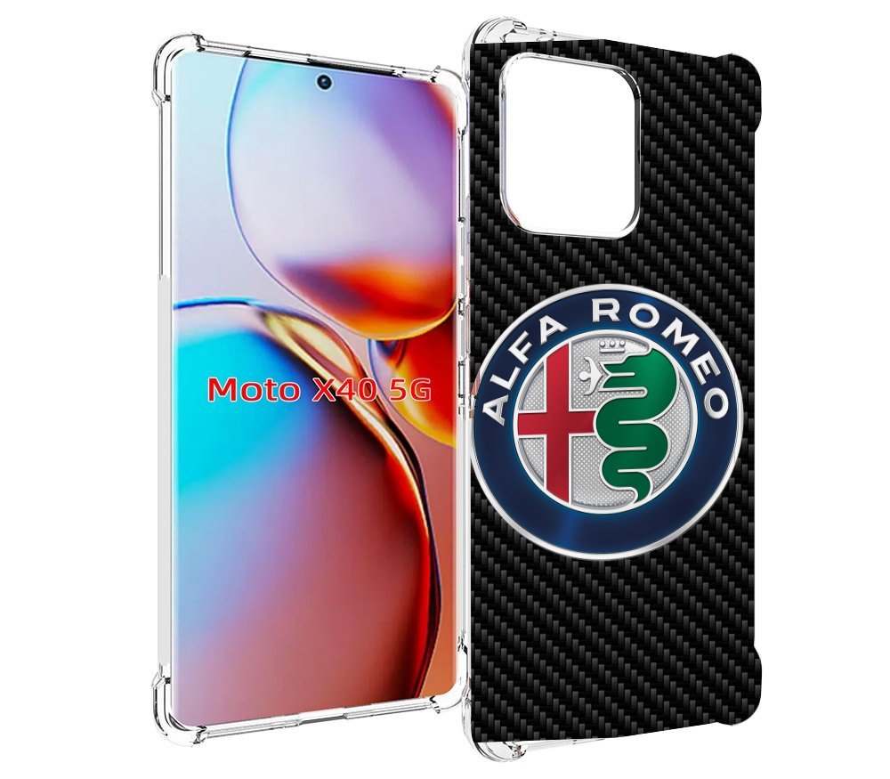 

Чехол MyPads альфа-ромео мужской для Motorola Moto X40, Прозрачный, Tocco