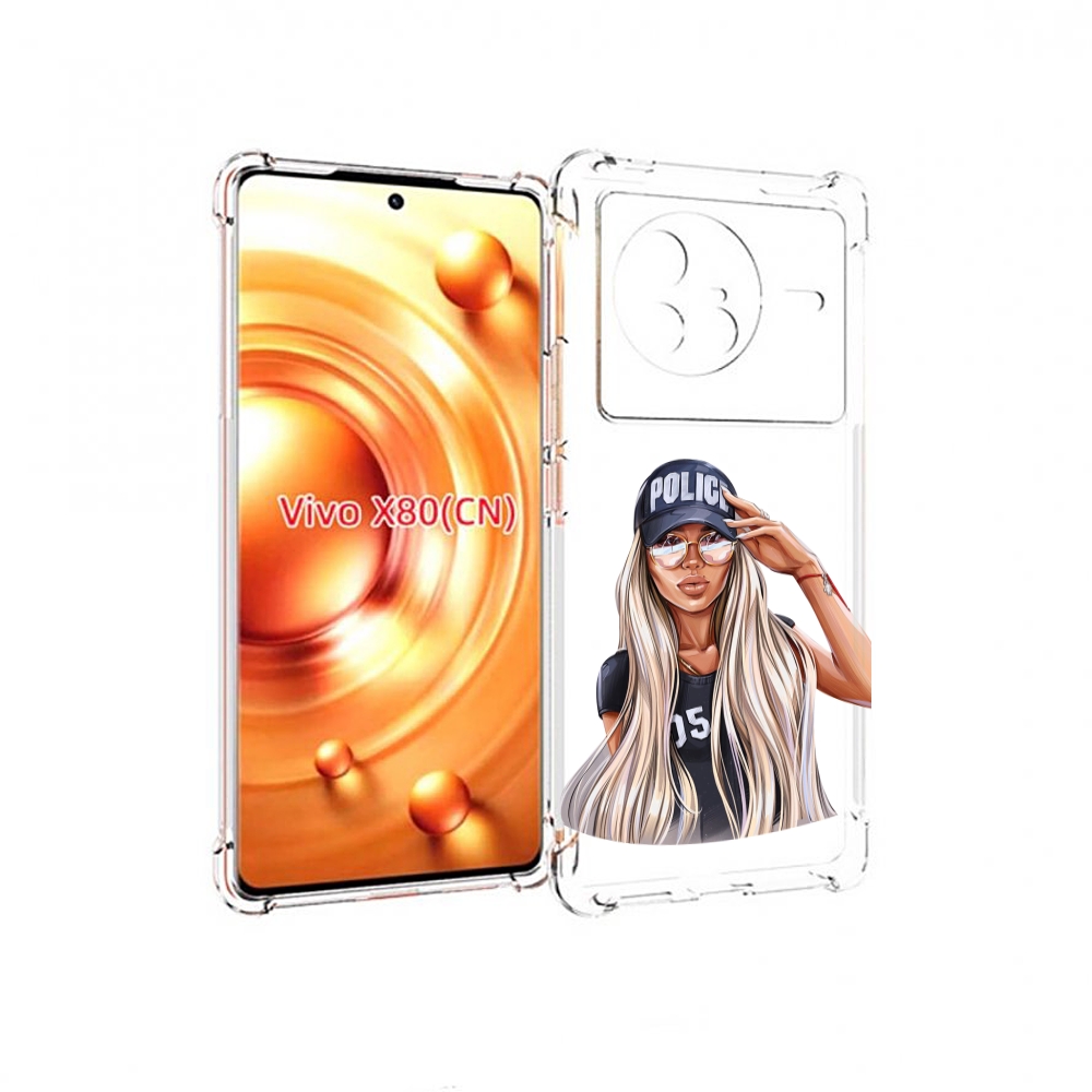 

Чехол Mypads Модная-Девушка-Арт Женский Для Vivo X80, Прозрачный, Tocco