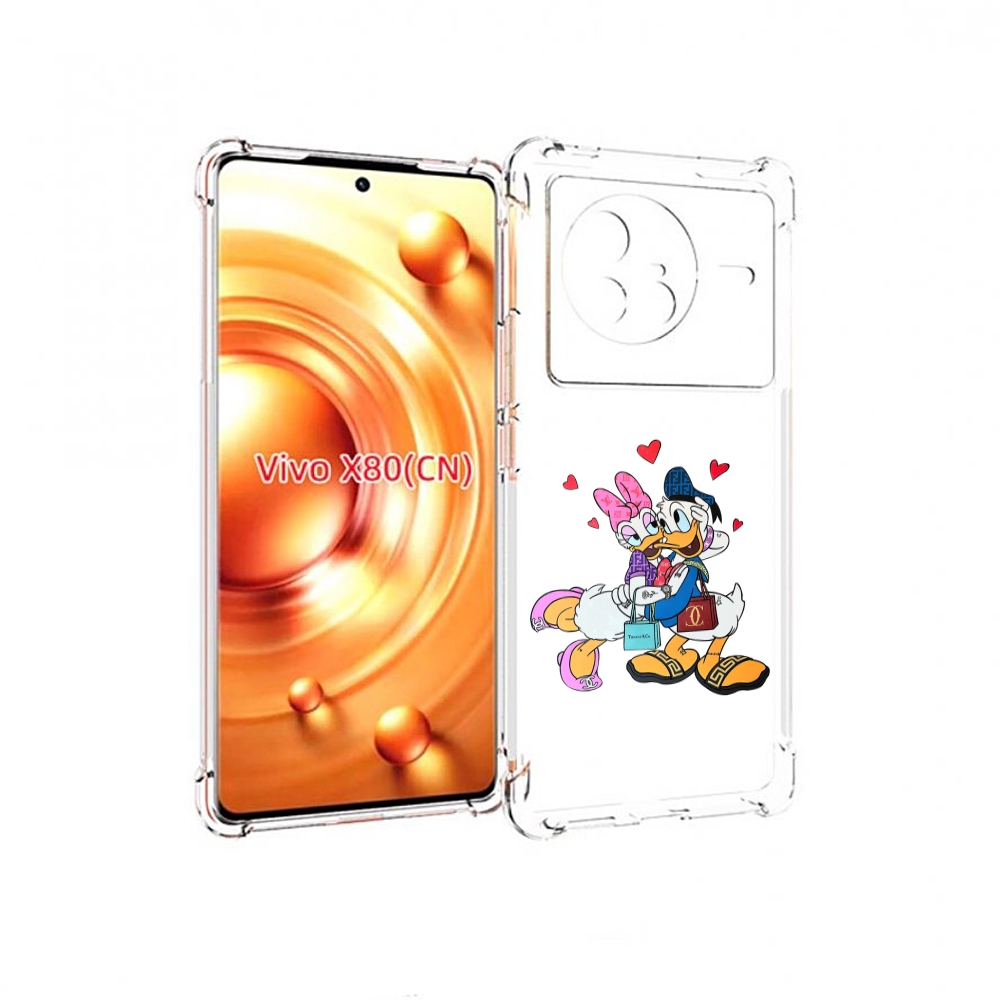 

Чехол Mypads Модные-Влюбленные-Утки Для Vivo X80, Прозрачный, Tocco