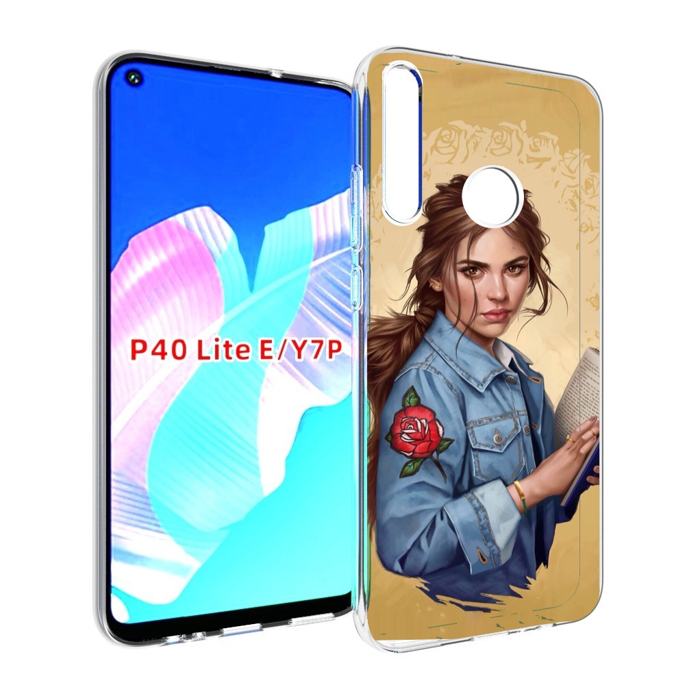 

Чехол бампер MyPads девушка-в-бежевом-фоне для Huawei P40 Lite E, Прозрачный, Tocco