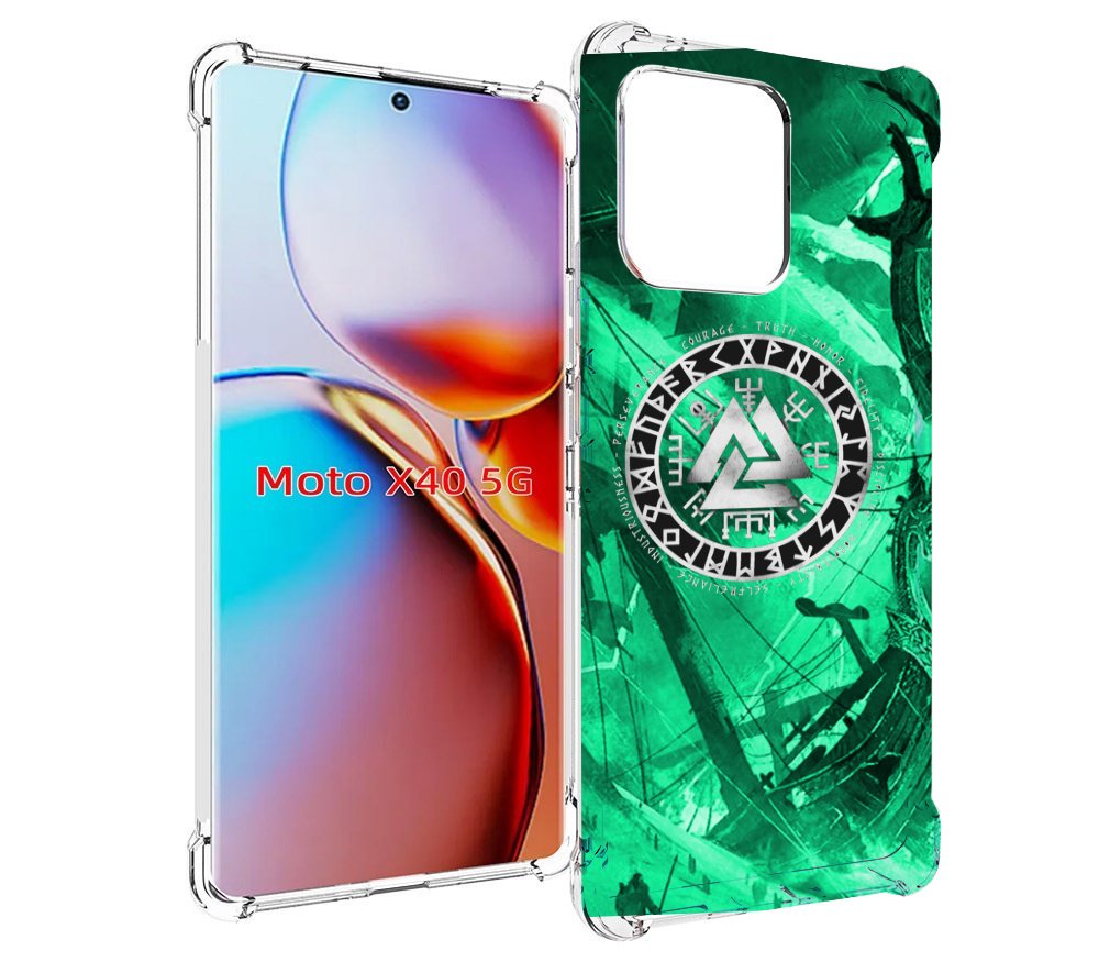 

Чехол MyPads ассасин-крид-2020-рагнарек мужской для Motorola Moto X40, Прозрачный, Tocco