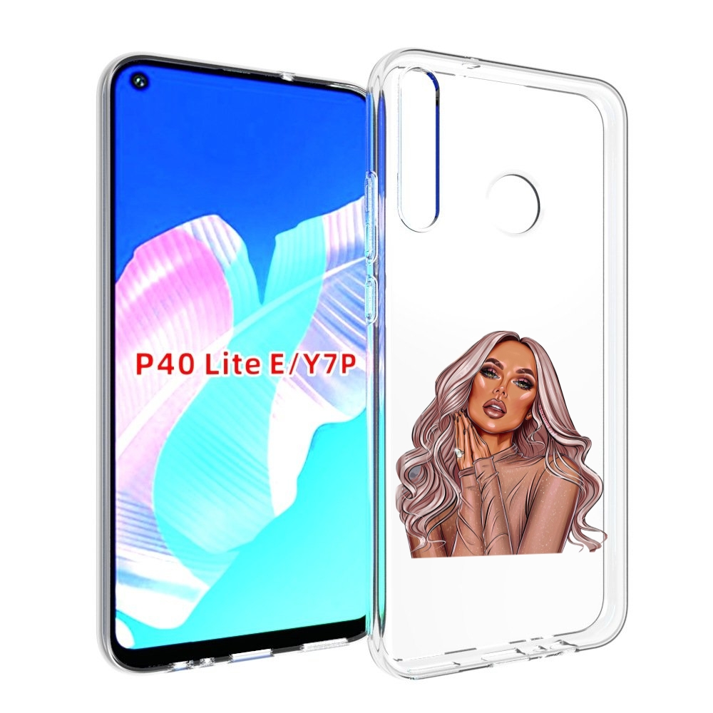 

Чехол бампер MyPads девушка-в-коричневых-оттенках для Huawei P40, Прозрачный, Tocco