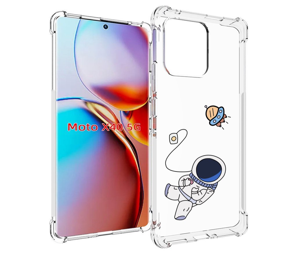 

Чехол MyPads астронавт для Motorola Moto X40, Прозрачный, Tocco