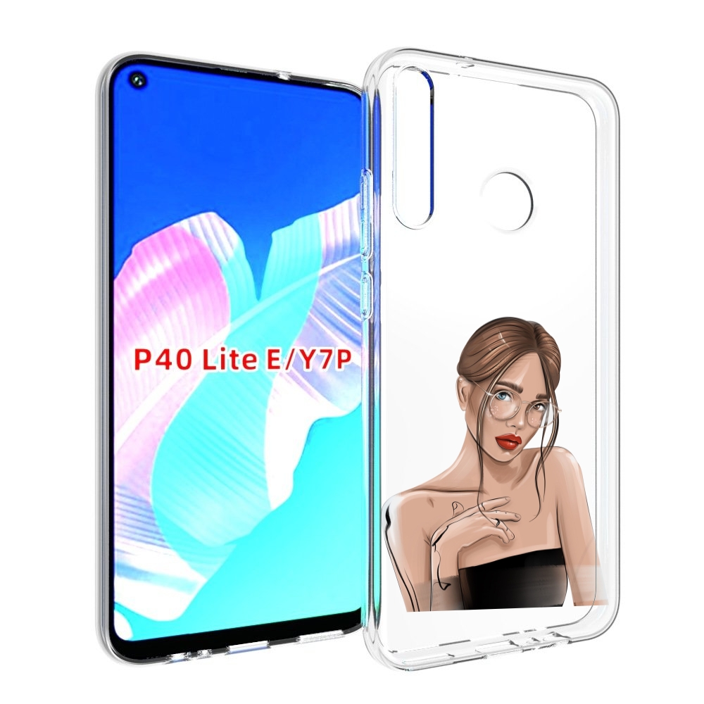 Чехол бампер MyPads девушка-в-очках-с-красивыми-глазами женский
