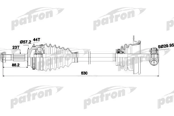 

Приводной вал PATRON PDS0265