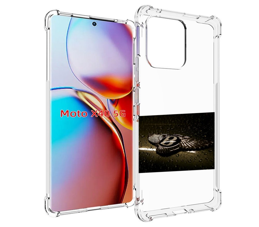 

Чехол MyPads бентли bentley 2 мужской для Motorola Moto X40, Прозрачный, Tocco