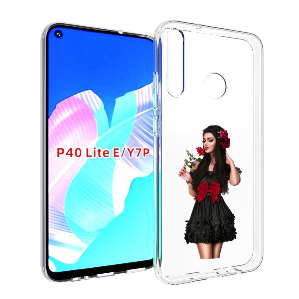 

Чехол бампер MyPads девушка-в-черном-платье-с-розой женский для, Прозрачный, Tocco