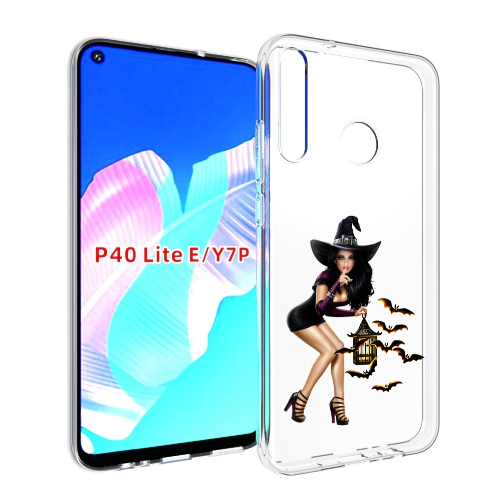 

Чехол бампер MyPads девушка-ведьма женский для Huawei P40 Lite E, Прозрачный, Tocco