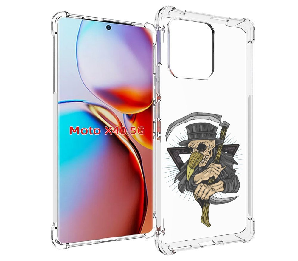 

Чехол MyPads борец-с-чумой для Motorola Moto X40, Прозрачный, Tocco