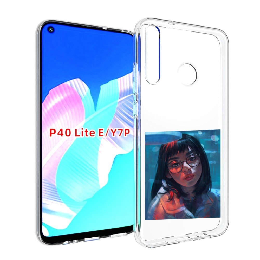 

Чехол бампер MyPads девушка-под-красным-светом для Huawei P40 Li, Прозрачный, Tocco