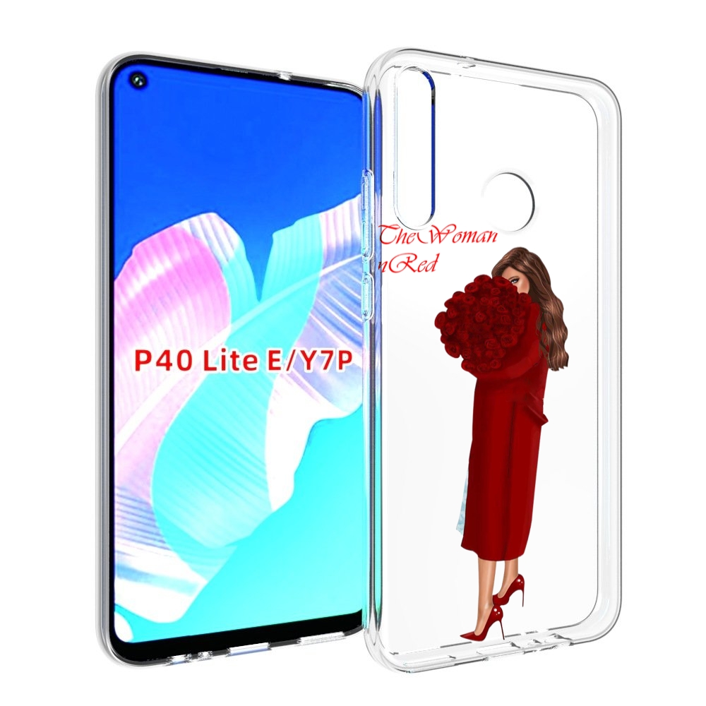 

Чехол бампер MyPads девушка-полностью-в-красном женский для Huaw, Прозрачный, Tocco