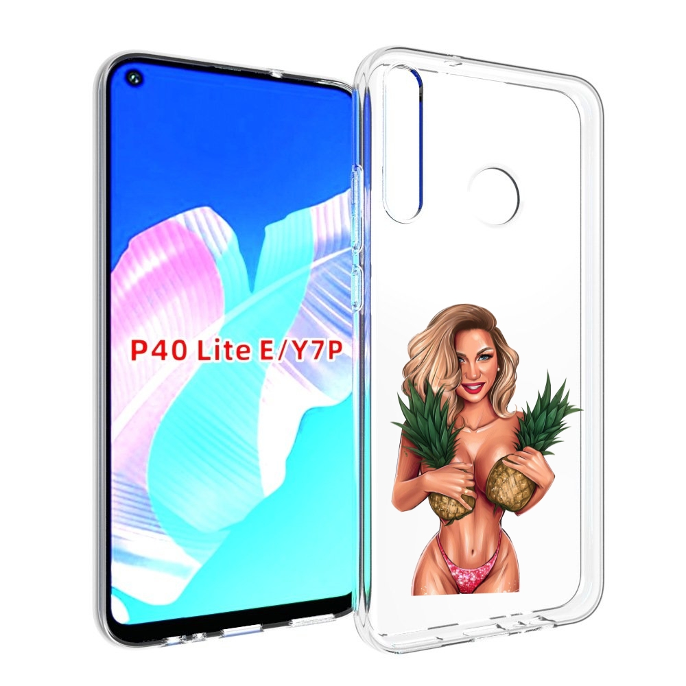 

Чехол бампер MyPads девушка-с-ананасами женский для Huawei P40 L, Прозрачный, Tocco
