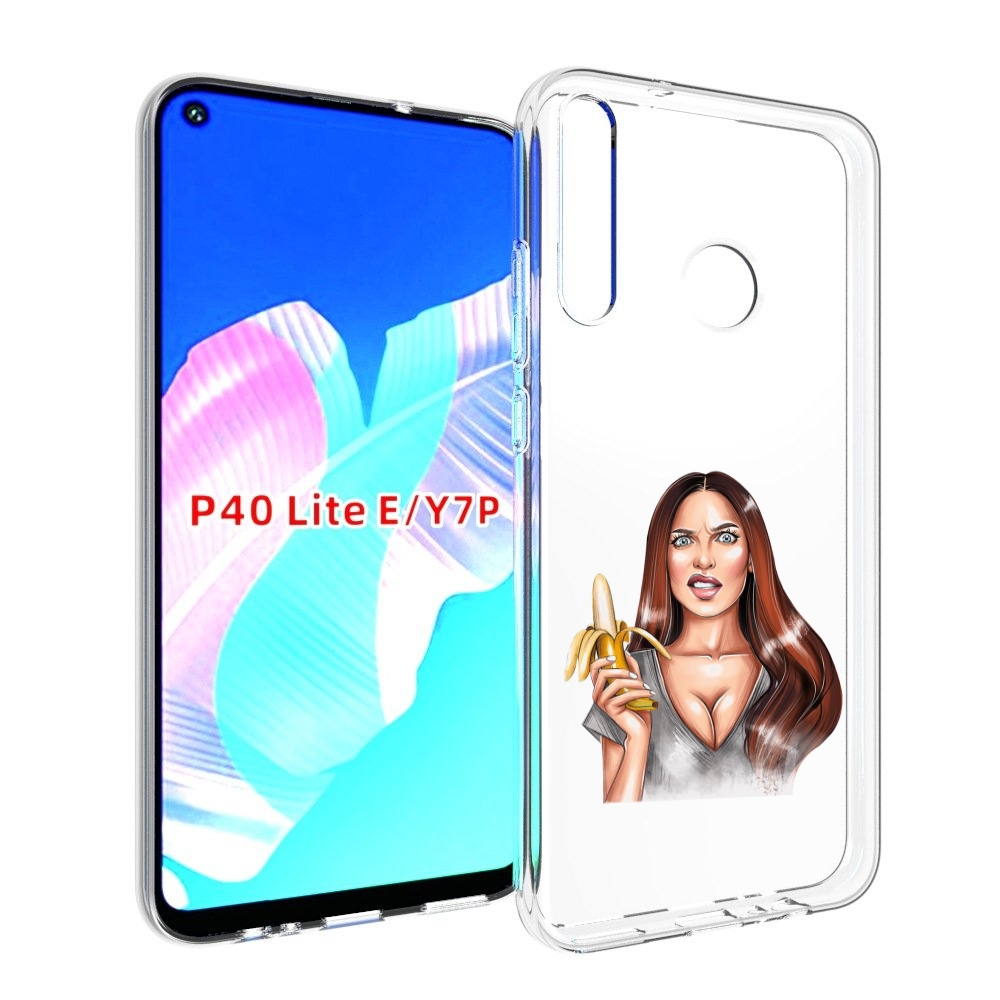 Чехол бампер MyPads девушка-с-бананом для Huawei P40 Lite E