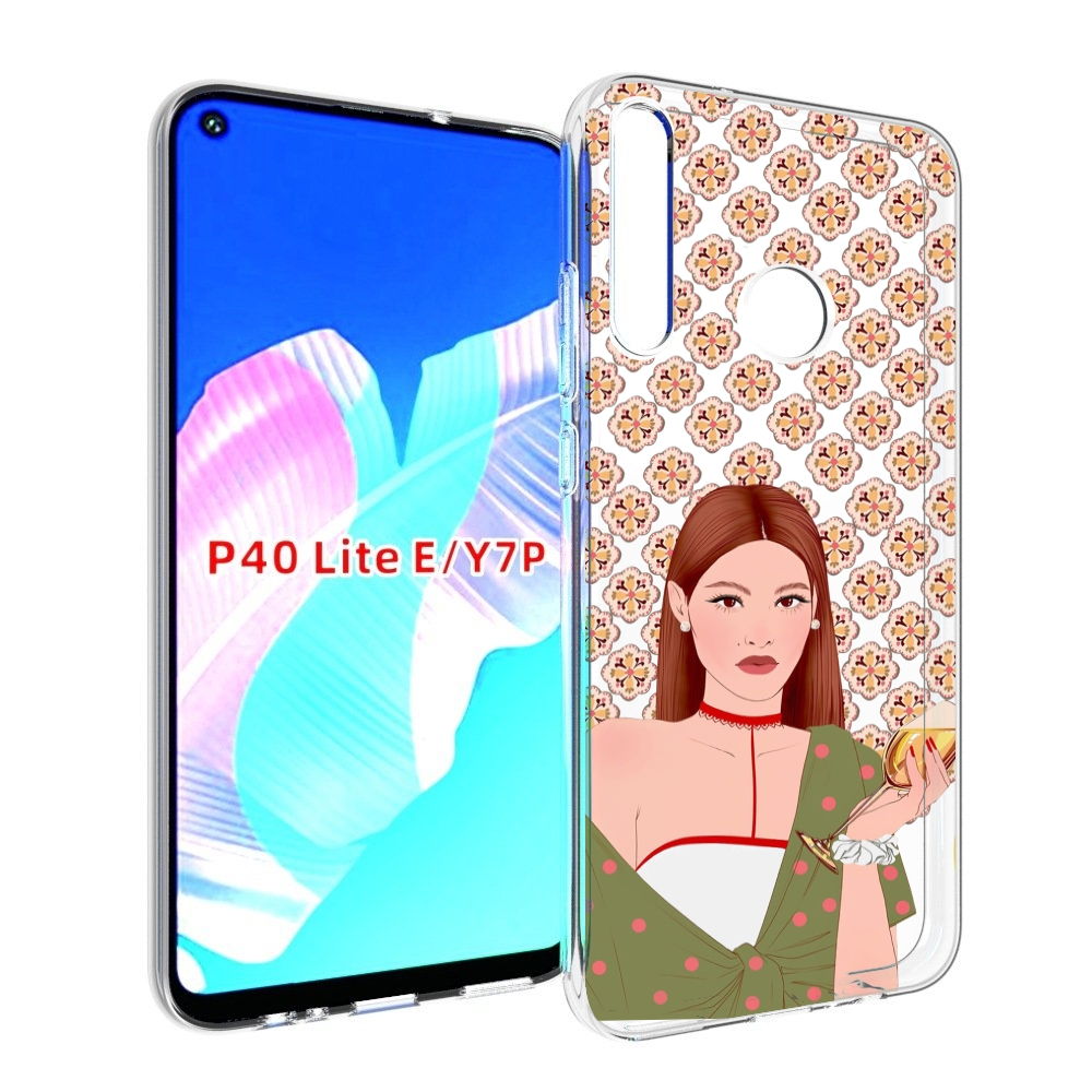 

Чехол бампер MyPads девушка-с-вином-рисунок женский для Huawei P, Прозрачный, Tocco