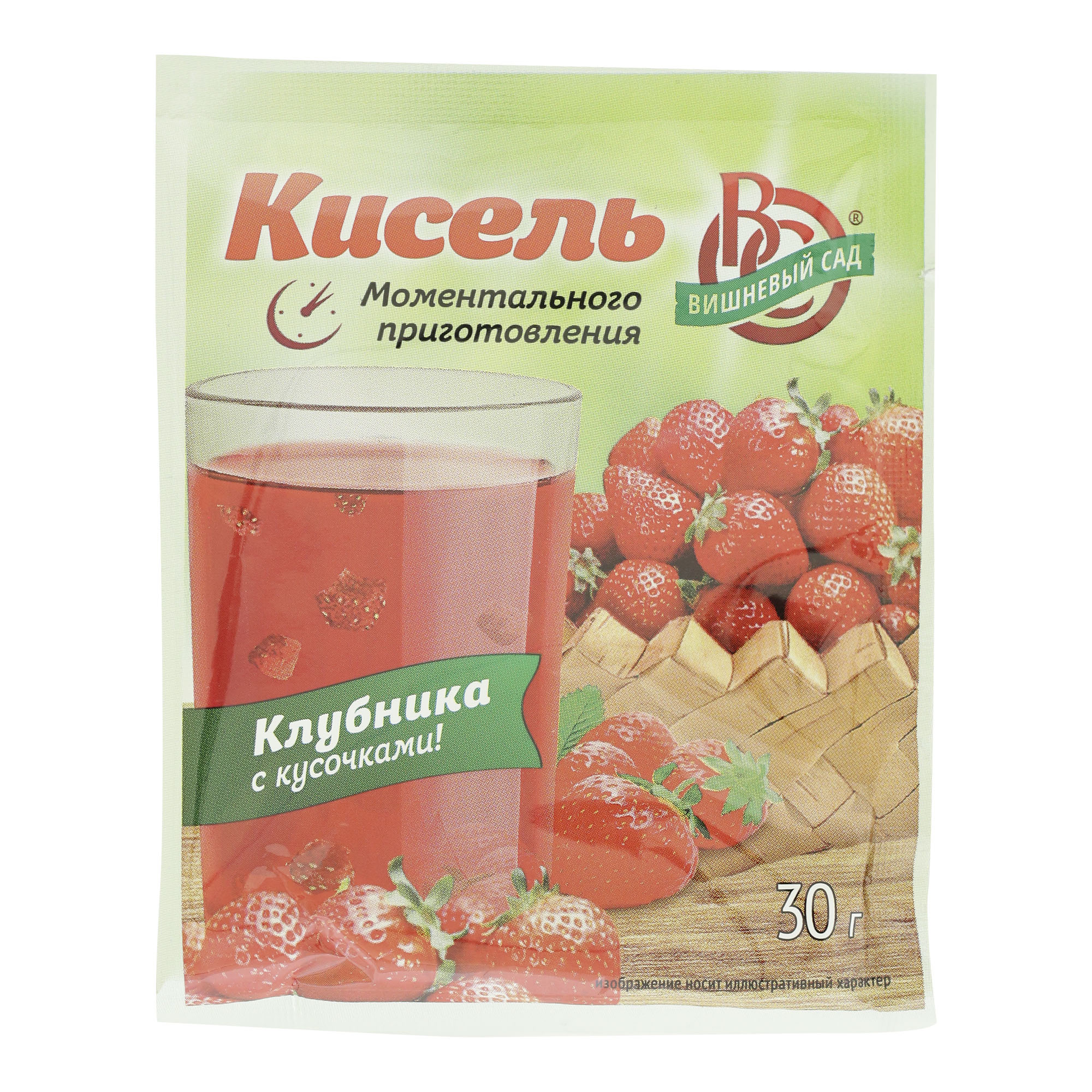 

Кисель Вишневый сад Клубника с кусочками фруктов 30 г