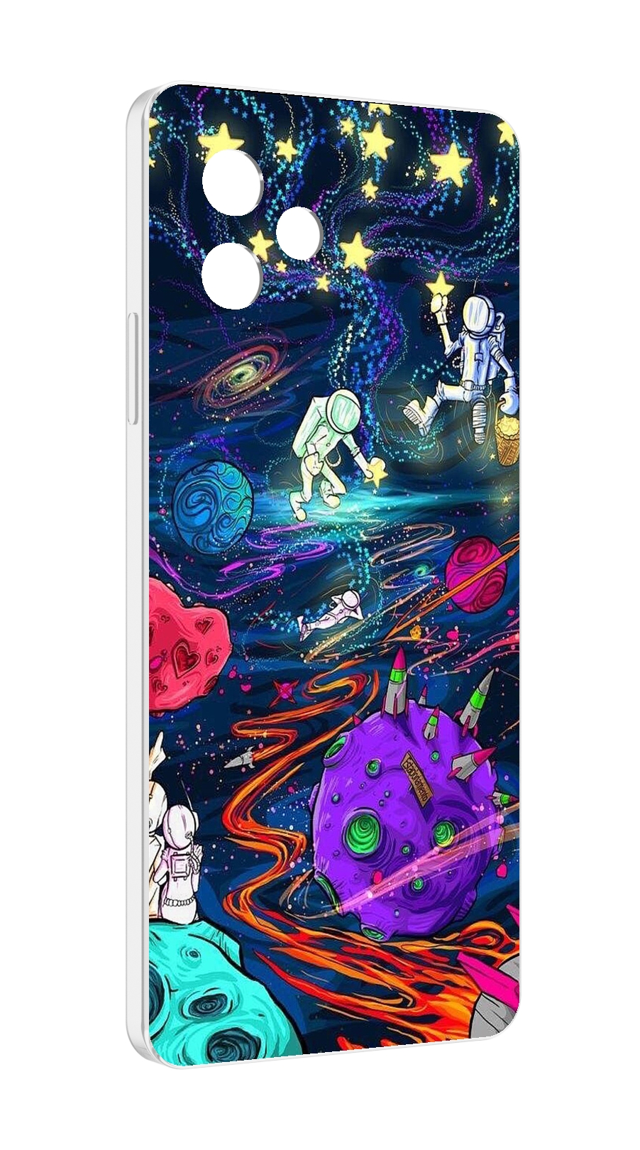 

Чехол MyPads красочный космос для Huawei Nova Y61 / Huawei Enjoy 50z, Прозрачный, Tocco
