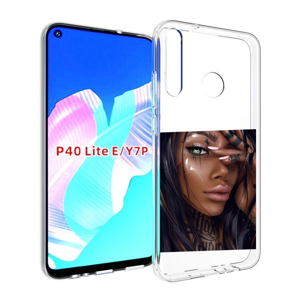 

Чехол бампер MyPads девушка-с-зелеными-глазами-яркими для Huawei, Прозрачный, Tocco
