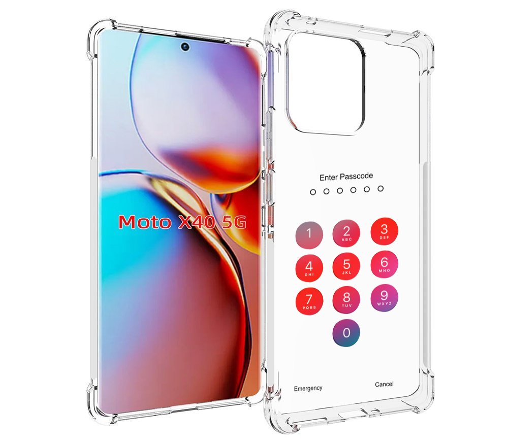 

Чехол MyPads введите-пароль для Motorola Moto X40, Прозрачный, Tocco