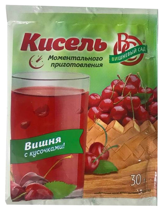 

Кисель Вишневый сад Вишня с кусочками фруктов 30 г