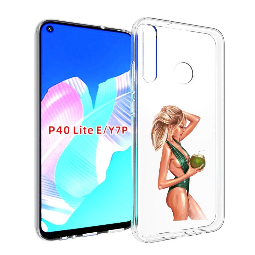 Чехол бампер MyPads девушка-с-кокосом-в-зеленом-купальнике женск