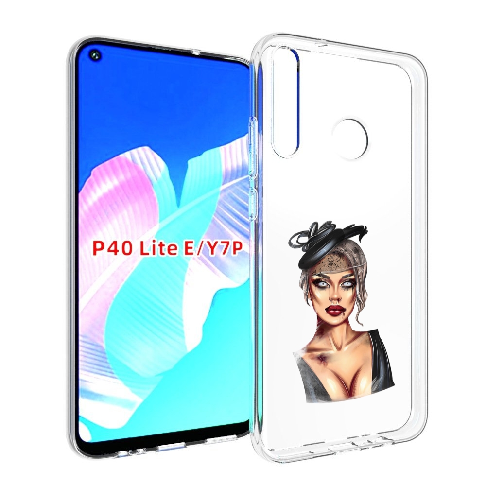 

Чехол бампер MyPads девушка-с-линзами для Huawei P40 Lite E, Прозрачный, Tocco