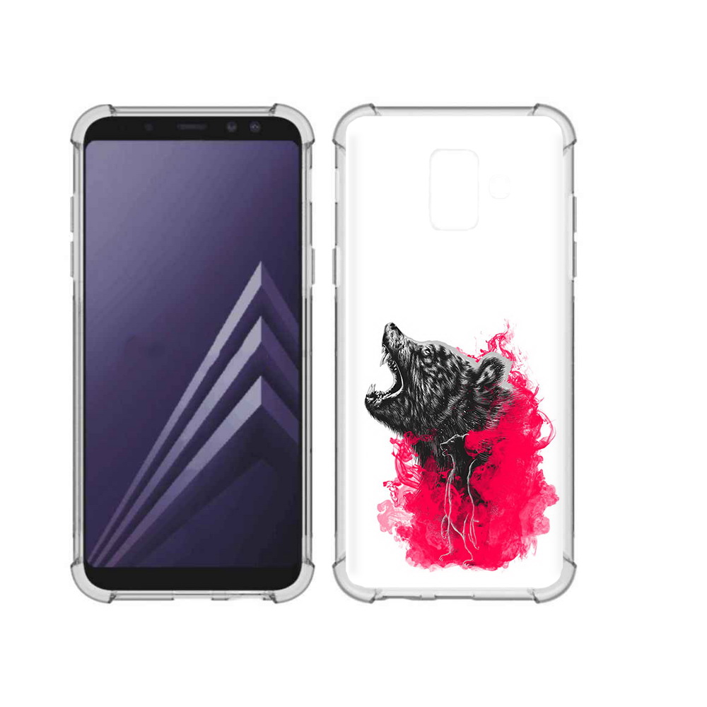 

Чехол MyPads Tocco для Samsung Galaxy A6 (2018) медведь в дымке (PT111558.582.463), Прозрачный, Tocco