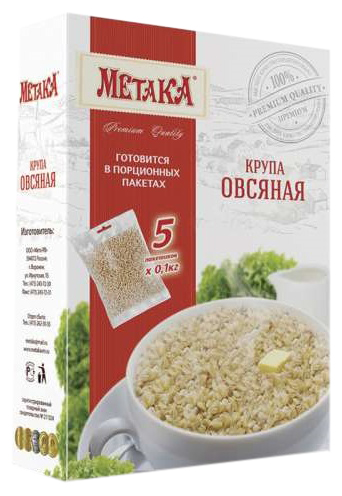 

Крупа овсяная Метака 100 г x 5 шт