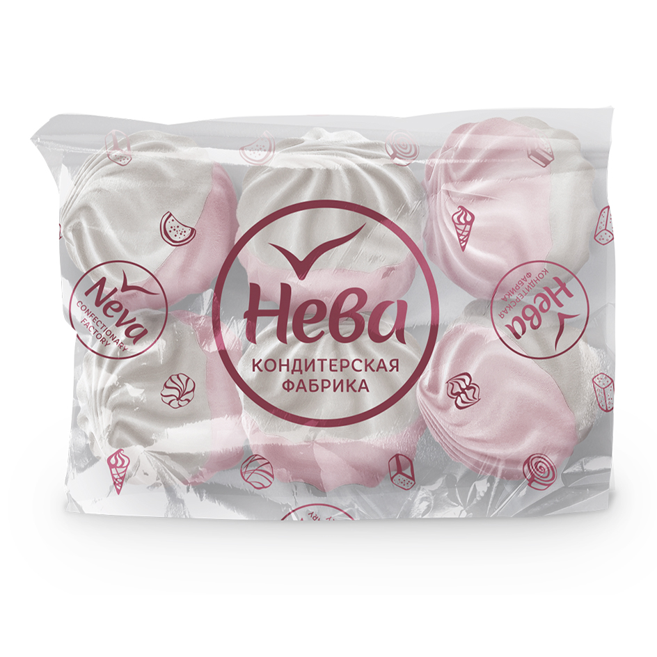 

Зефир Нева Лянеж бело-розовый 315 г