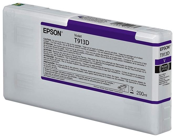 

Картридж для струйного принтера Epson T913D (C13T913D00-2) фиолетовый, оригинальный, T913D