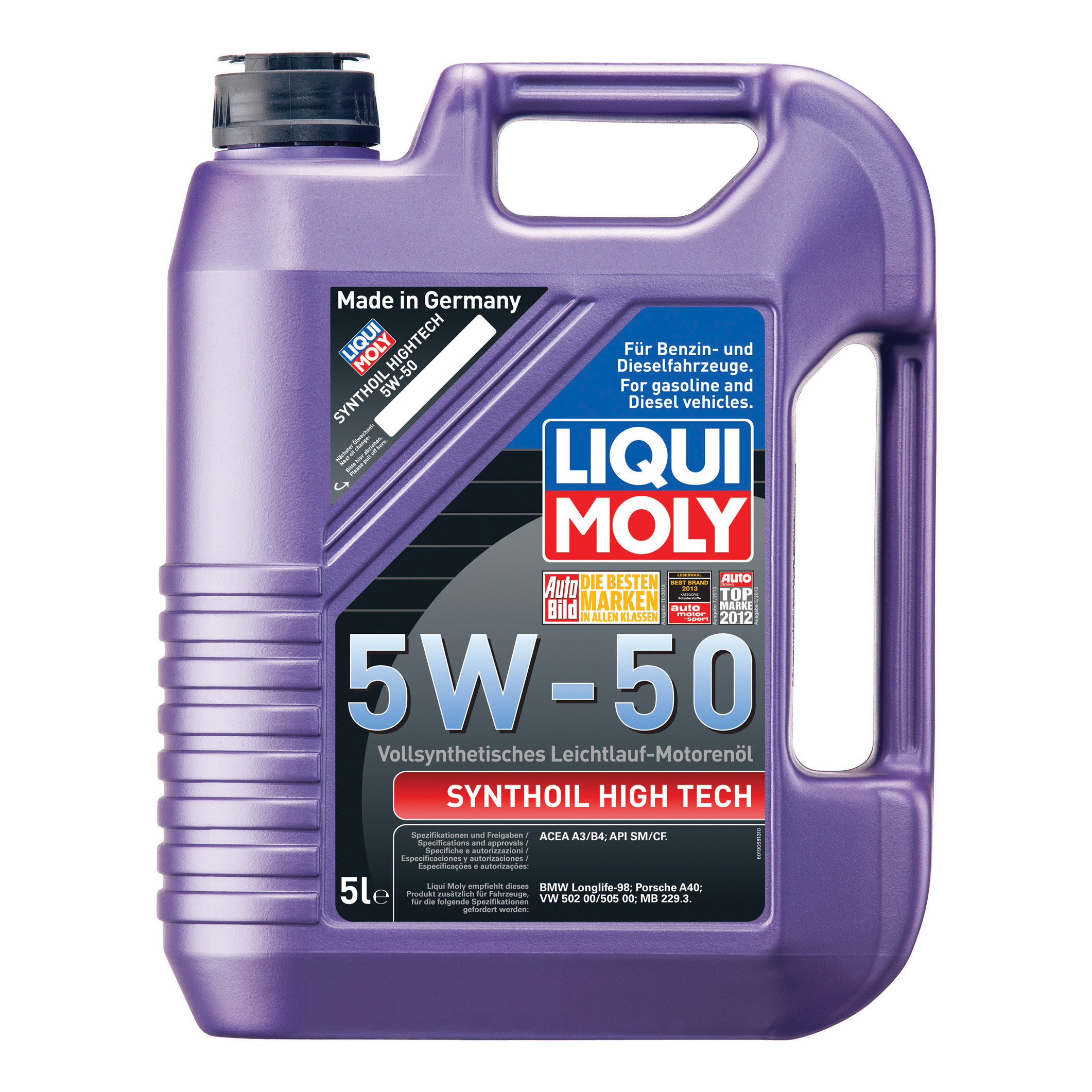 

Масло Моторное Synthoil High Tech 5W-50 (5L) Liqui Moly 9068