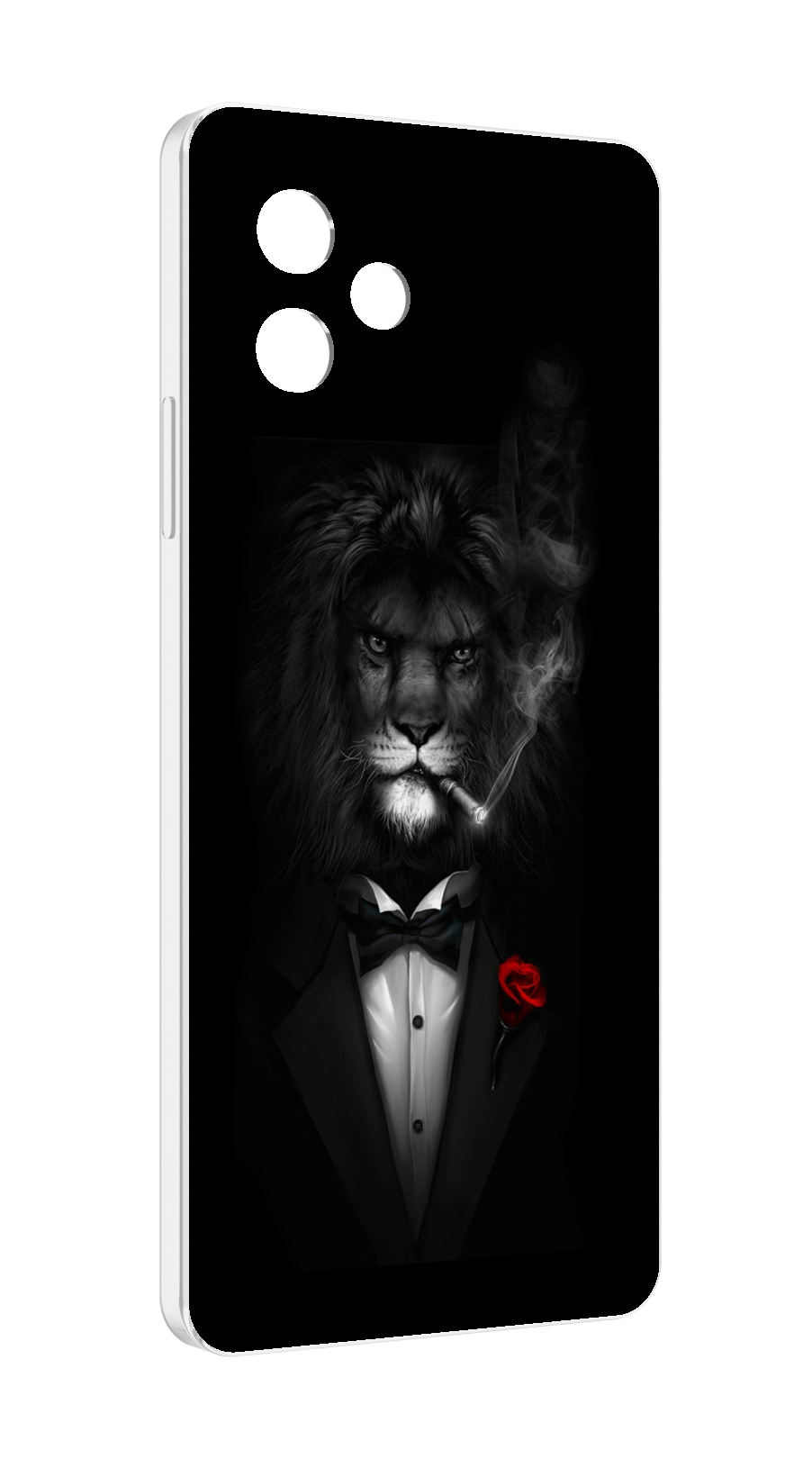Чехол MyPads лев-в-темноте-с-сигаретой мужской для Huawei Nova Y61 / Huawei Enjoy 50z