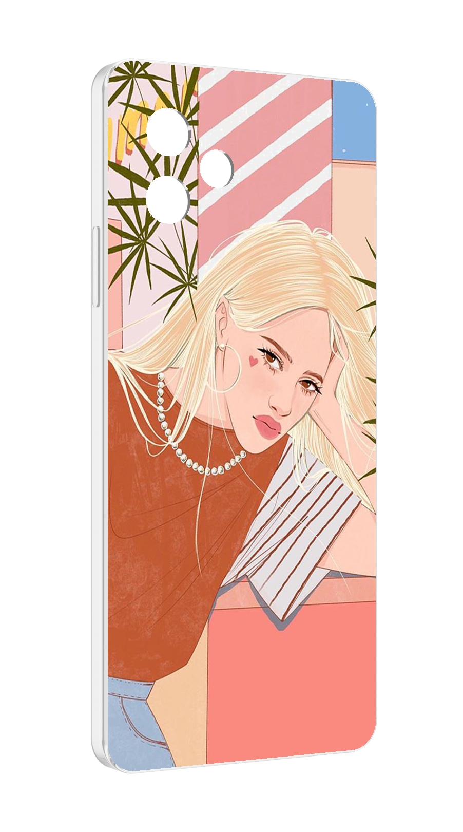 

Чехол MyPads летняя-девочка женский для Huawei Nova Y61 / Huawei Enjoy 50z, Прозрачный, Tocco