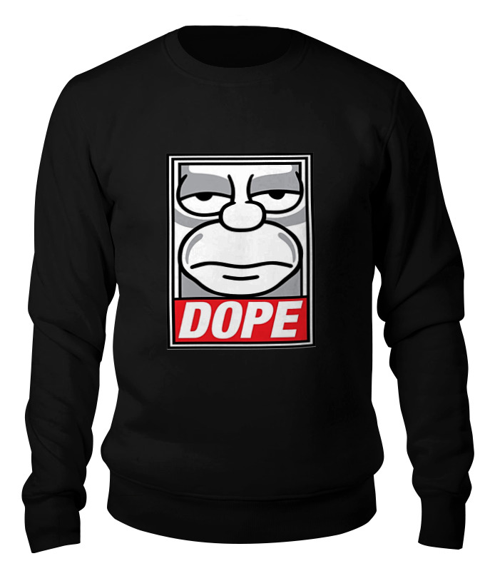 

Свитшот унисекс Printio #dope черный XL, #dope