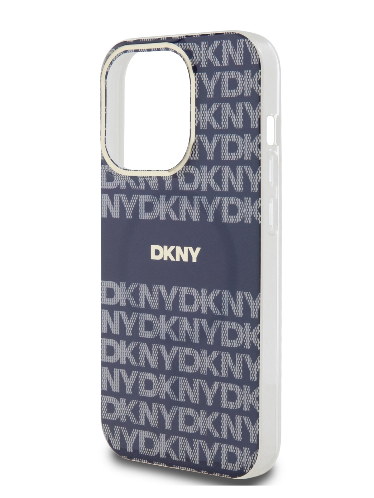 Чехол DKNY для iPhone 14 Pro Max с функцией MagSafe и защитым бортиком для камеры, синий