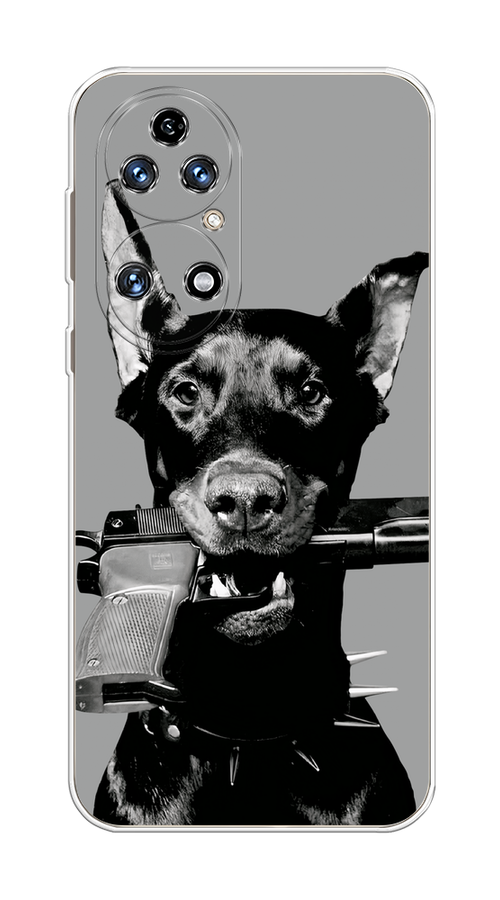 

Чехол Awog на Huawei P50 "Доберман", Серый, 6104950-1