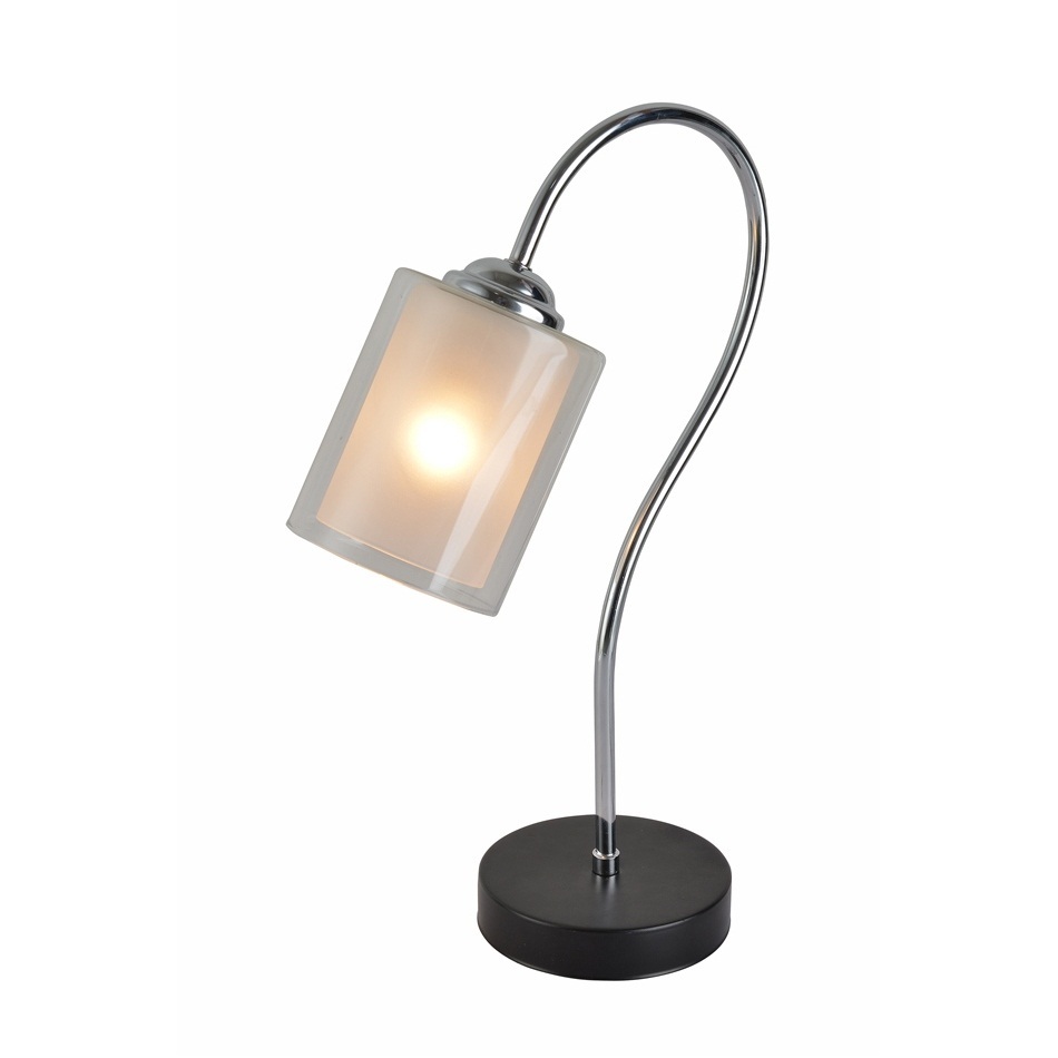 

Настольный светильник Escada 10170/T E27*60W Chrome/Black