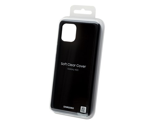 фото Чехол samsung soft clear cover black для samsung galaxy a03