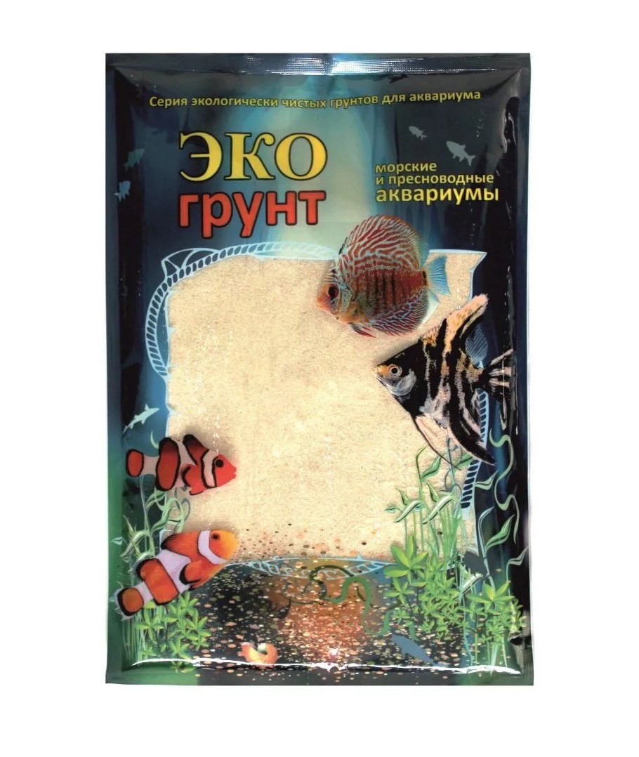 

Песок для аквариума ЭКОгрунт кварцевый, White, 7 кг, Белый, Кварцевый