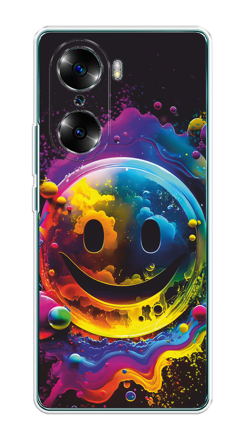 

Чехол Awog на Honor 60 "Кислотный смайл", Фиолетовый;желтый;синий, 6106650-1