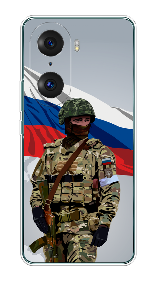 

Чехол Awog на Honor 60 Pro "Солдат с флагом", Белый;синий;красный;зеленый, 6106750-1