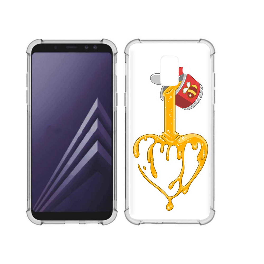 

Чехол MyPads Tocco для Samsung Galaxy A6 (2018) медовое сердце (PT111558.582.471), Прозрачный, Tocco